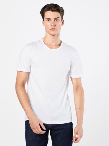 BOSS Regular fit T-shirt i vit: framsida