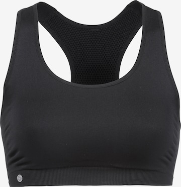 Athlecia חזיית-מחוך חזיות ספורט 'Dahlia Seamless' בשחור: מלפנים