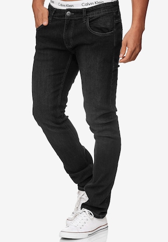 Coupe slim Jean 'Texas' INDICODE JEANS en noir