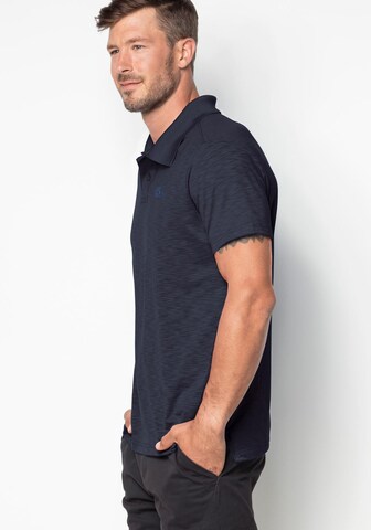 JACK WOLFSKIN Performance Shirt 'Travel' in Blue