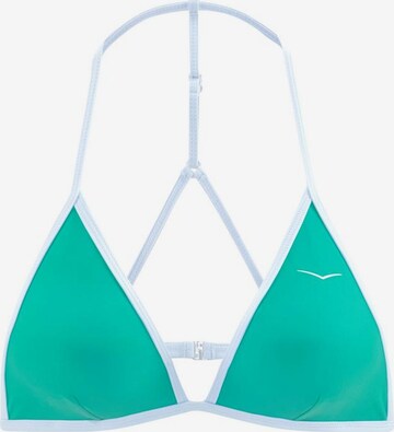 VENICE BEACH Triangle Bikini Top in Green: front