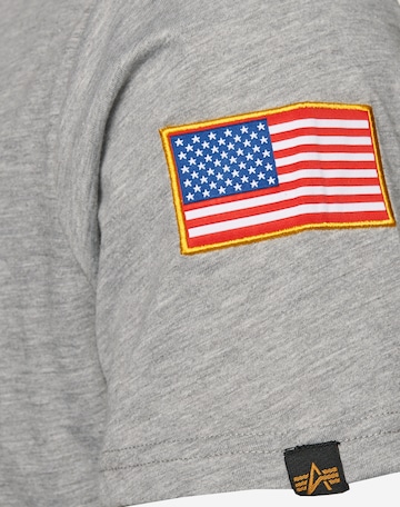 ALPHA INDUSTRIES - Camisa 'Space Shuttle' em cinzento