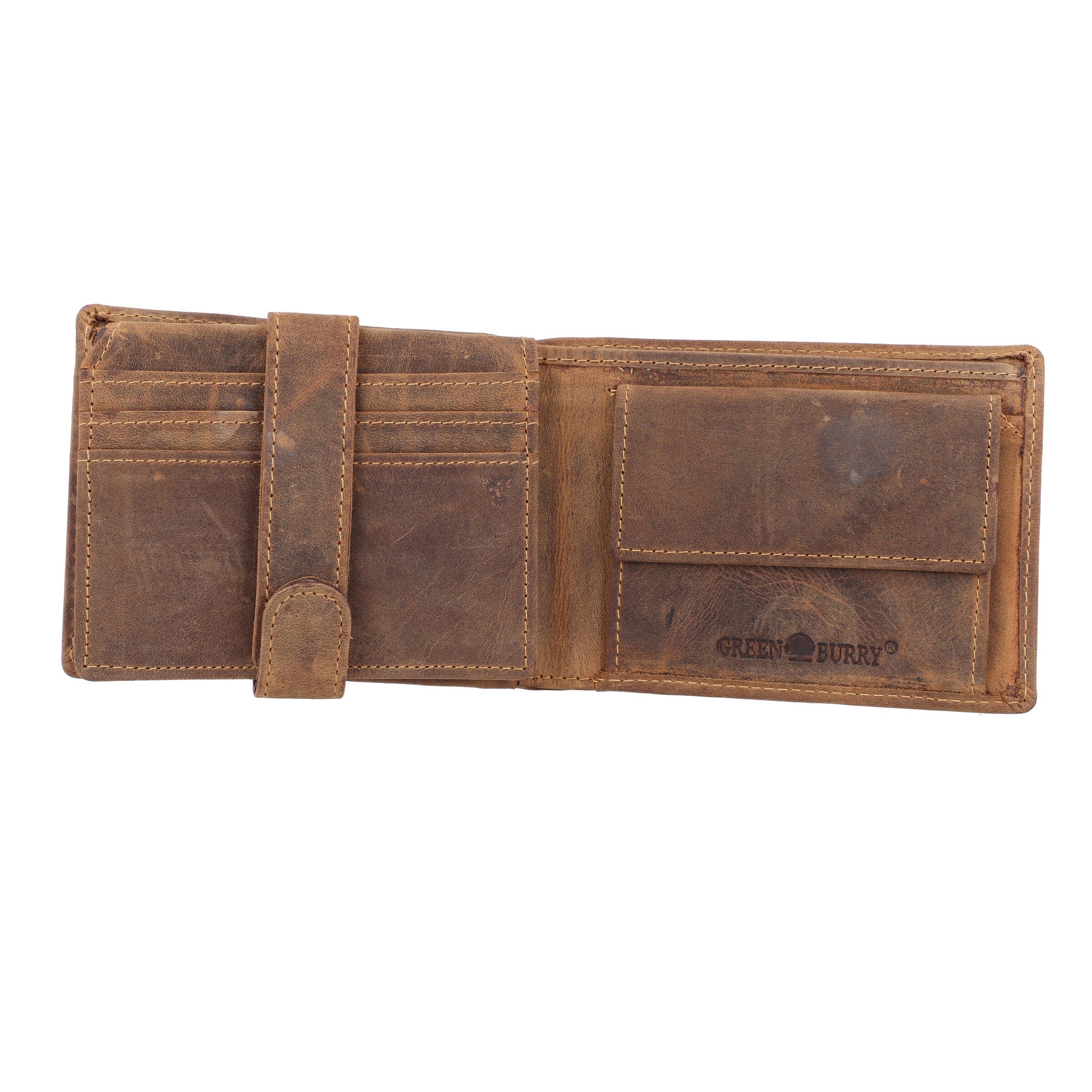 GREENBURRY Wallet 'Vintage' in Brown