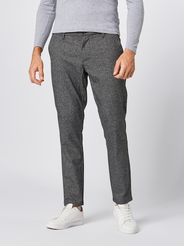 Only & Sons Slim fit Pleat-Front Pants in Grey