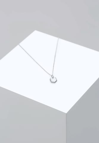ELLI Halskette Geo, Hexagon in Silber