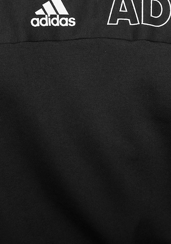 ADIDAS PERFORMANCE Athletic Sweatshirt 'W BOS AOP FZ HD' in Black