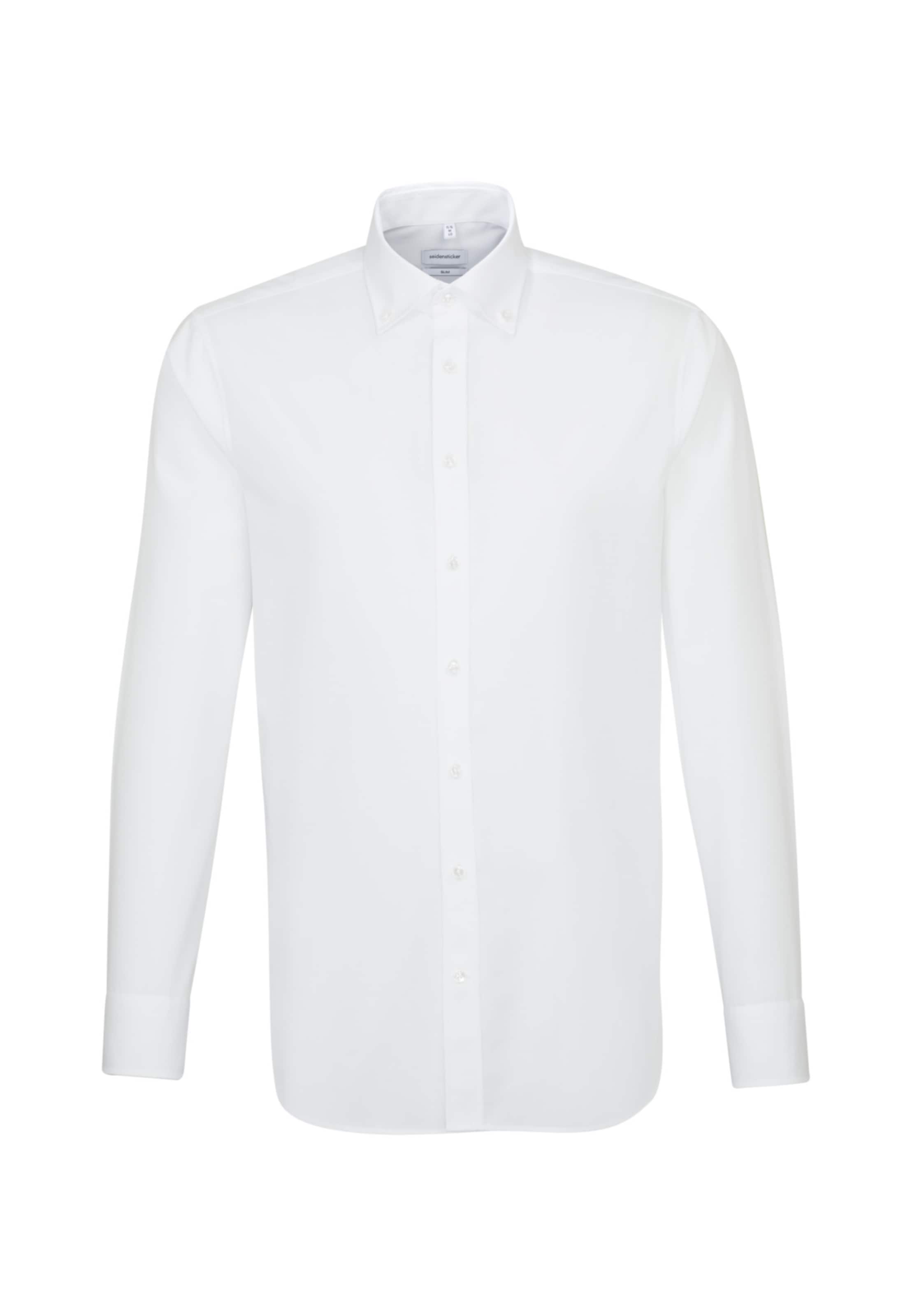 SEIDENSTICKER Slim Fit Hemd in Weiß: Vorderseite