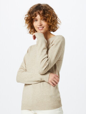 Pull-over 'VIRil' VILA en beige : devant