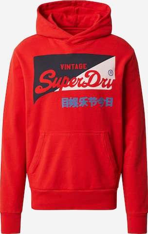 Superdry Regular fit Tréning póló 'Primary' - piros: elől