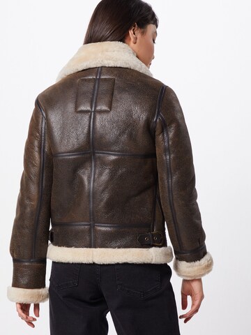 Schott NYC Lederjacke 'LC W 1257' in Braun: Rückseite