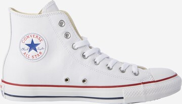 CONVERSE Sneaker high 'CHUCK TAYLOR ALL STAR CLASSIC HI LEATHER' i hvid