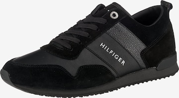 Sneaker low de la TOMMY HILFIGER pe negru: față