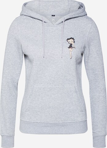 Merchcode Sweatshirt 'Betty Boop' in Grey: front