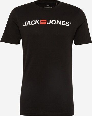 Tricou 'Essentials' de la JACK & JONES pe negru: față