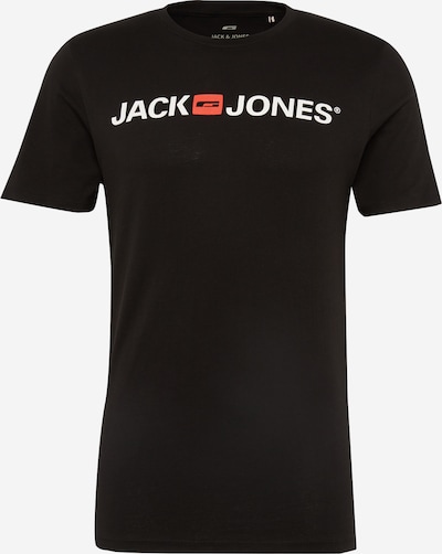 JACK & JONES Majica 'Essentials' u svijetlo crvena / crna / bijela, Pregled proizvoda