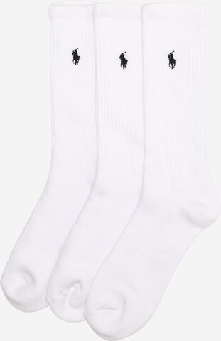 Polo Ralph Lauren - Calcetines 'CREW W/PP-CREW-3 PACK' en blanco: frente