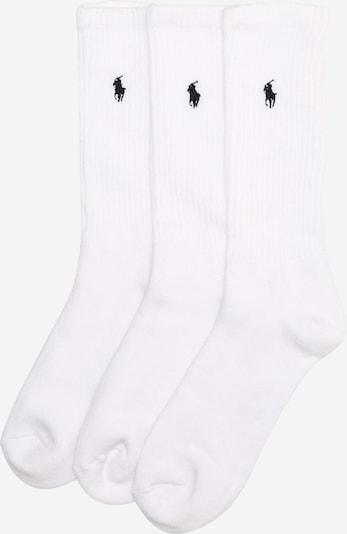 Polo Ralph Lauren Chaussettes 'CREW W/PP-CREW-3 PACK' en blanc, Vue avec produit