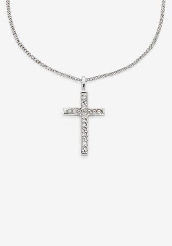BRUNO BANANI Necklace 'Kreuz' in Silver
