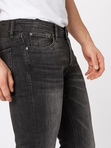 Coupe slim Jean 'Glenn' JACK & JONES en noir