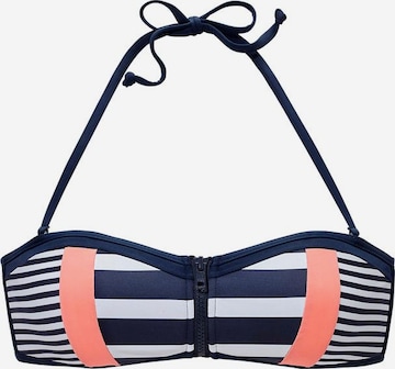 KangaROOS Bandeau Bikini Top in Blue: front