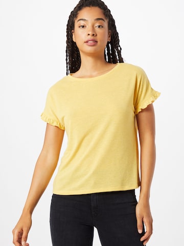 VILA Tričko 'Baria' – žlutá: přední strana