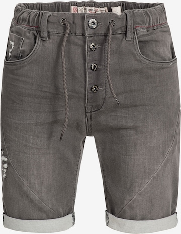 Regular Jean 'Piano' INDICODE JEANS en gris : devant