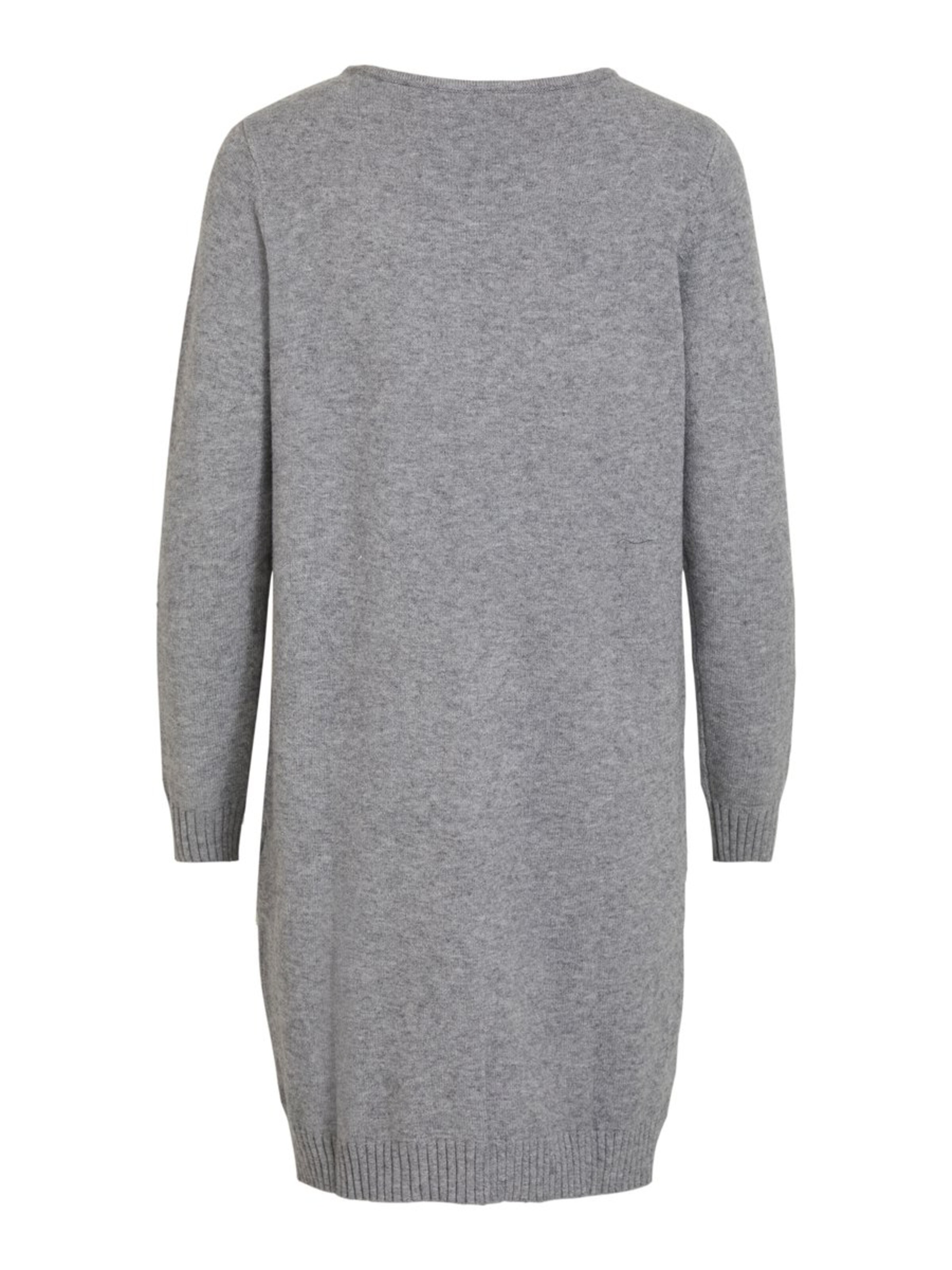 VILA Strikkjole i grå