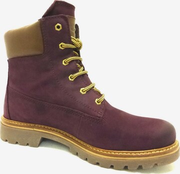 CAMEL ACTIVE Lace-Up Ankle Boots in Purple