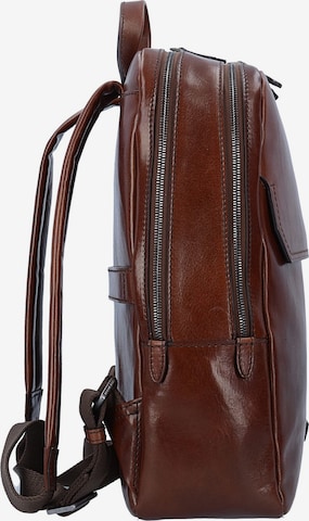 The Bridge Williamsburg Rucksack Leder 40 cm Laptopfach in Braun