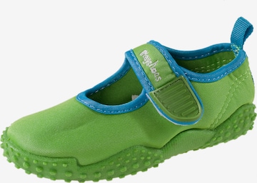 PLAYSHOES Beach & Pool Shoes 'Glückskäfer' in Green: front