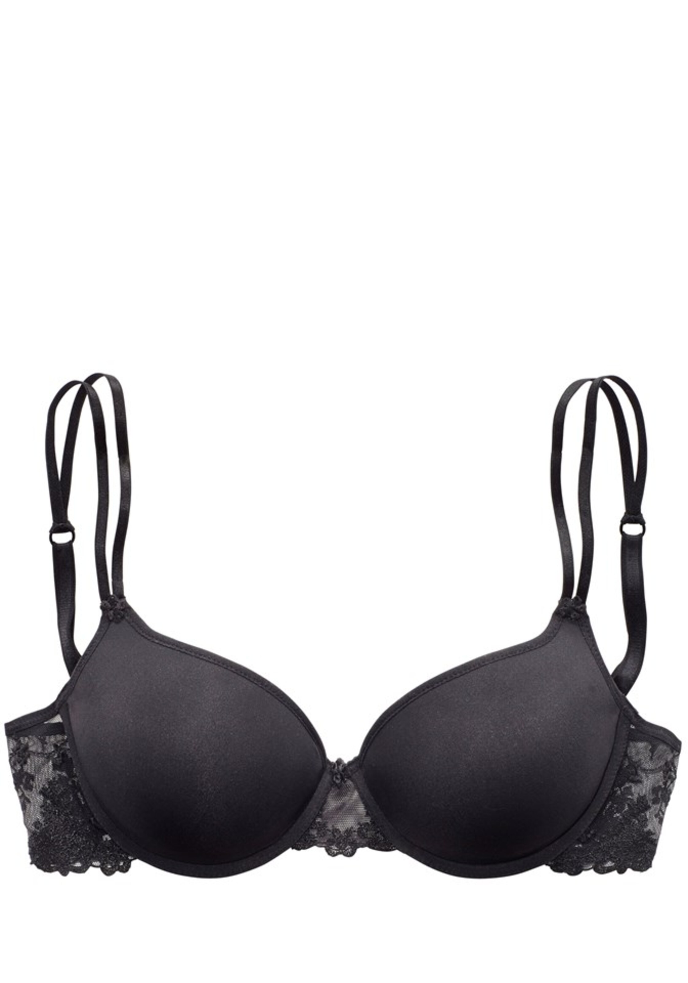 PASSIONATA - Clásico Sujetador 'White Nights' en negro: frente