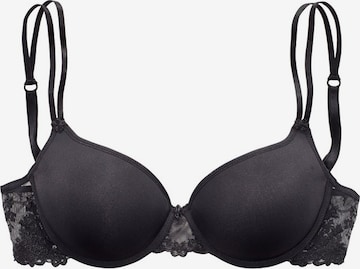 PASSIONATA T-shirt Bra 'White Nights' in Black: front