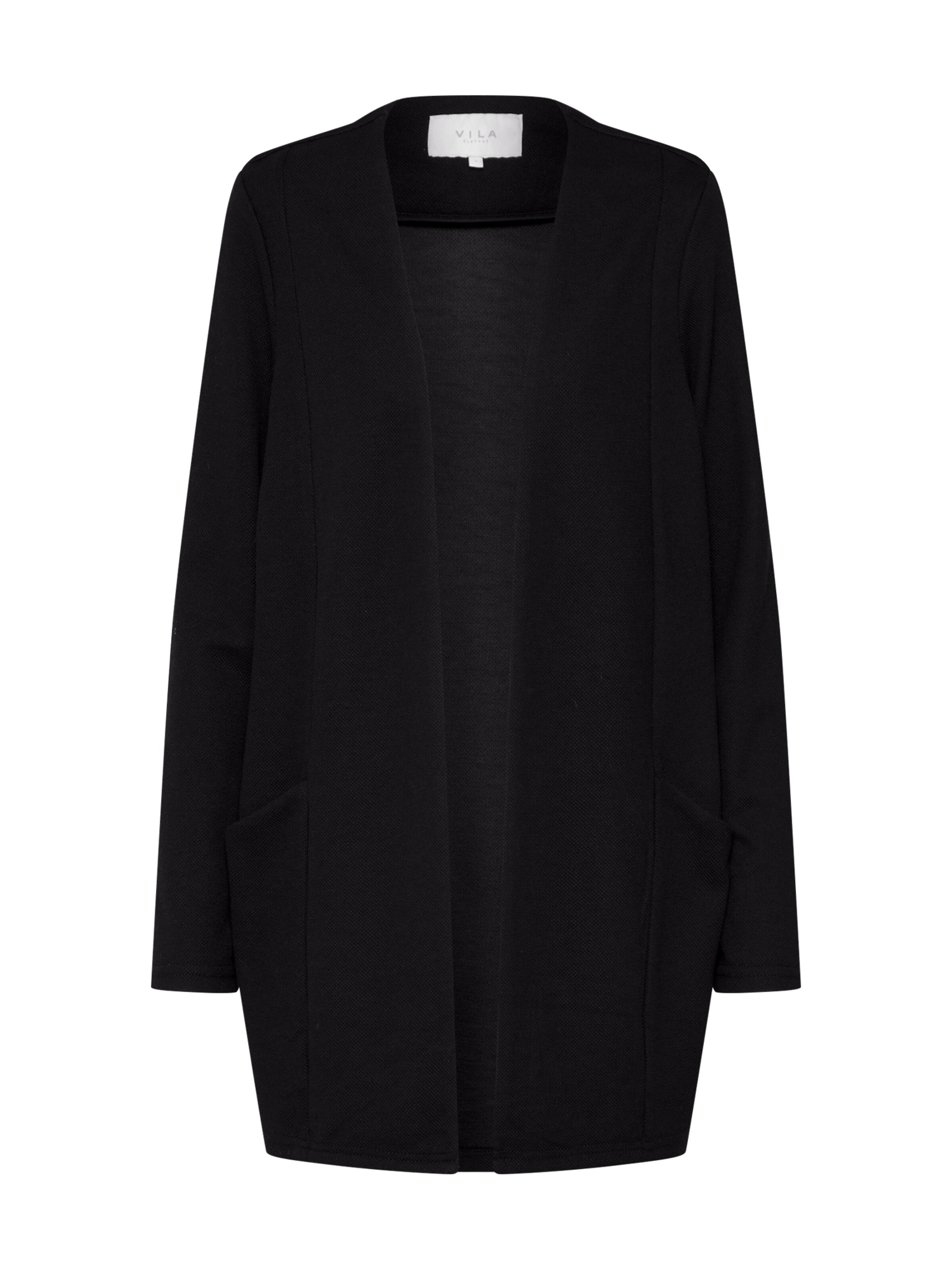 VILA - Gebreid vest 'Savia' in de kleur Zwart