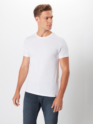 LEVI'S ® Shirt 'Slim 2Pk Crewneck' in Wit