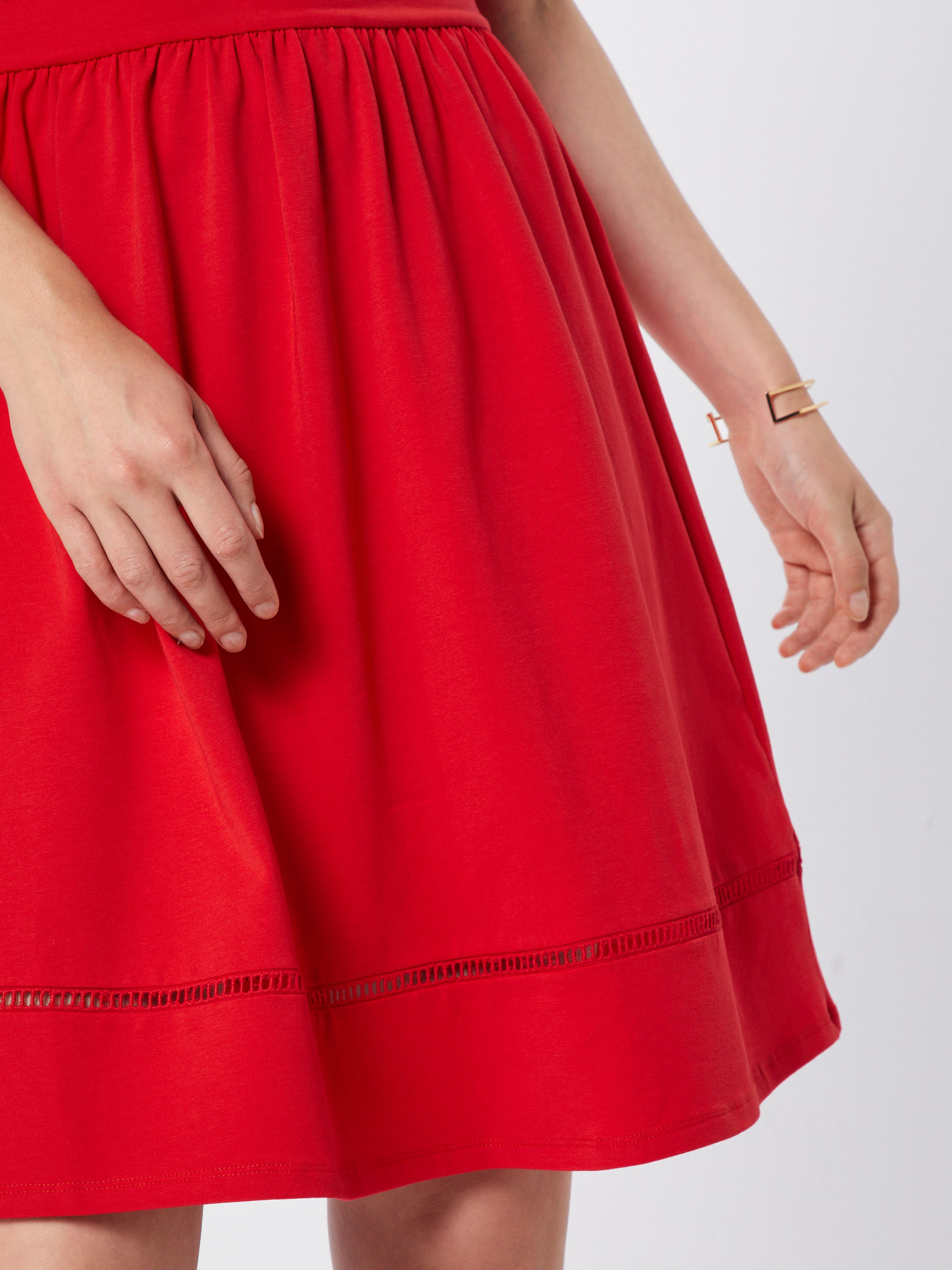ONLY Letnia sukienka ONLADDY STRAP DRESS JRS w kolorze Czerwonym 