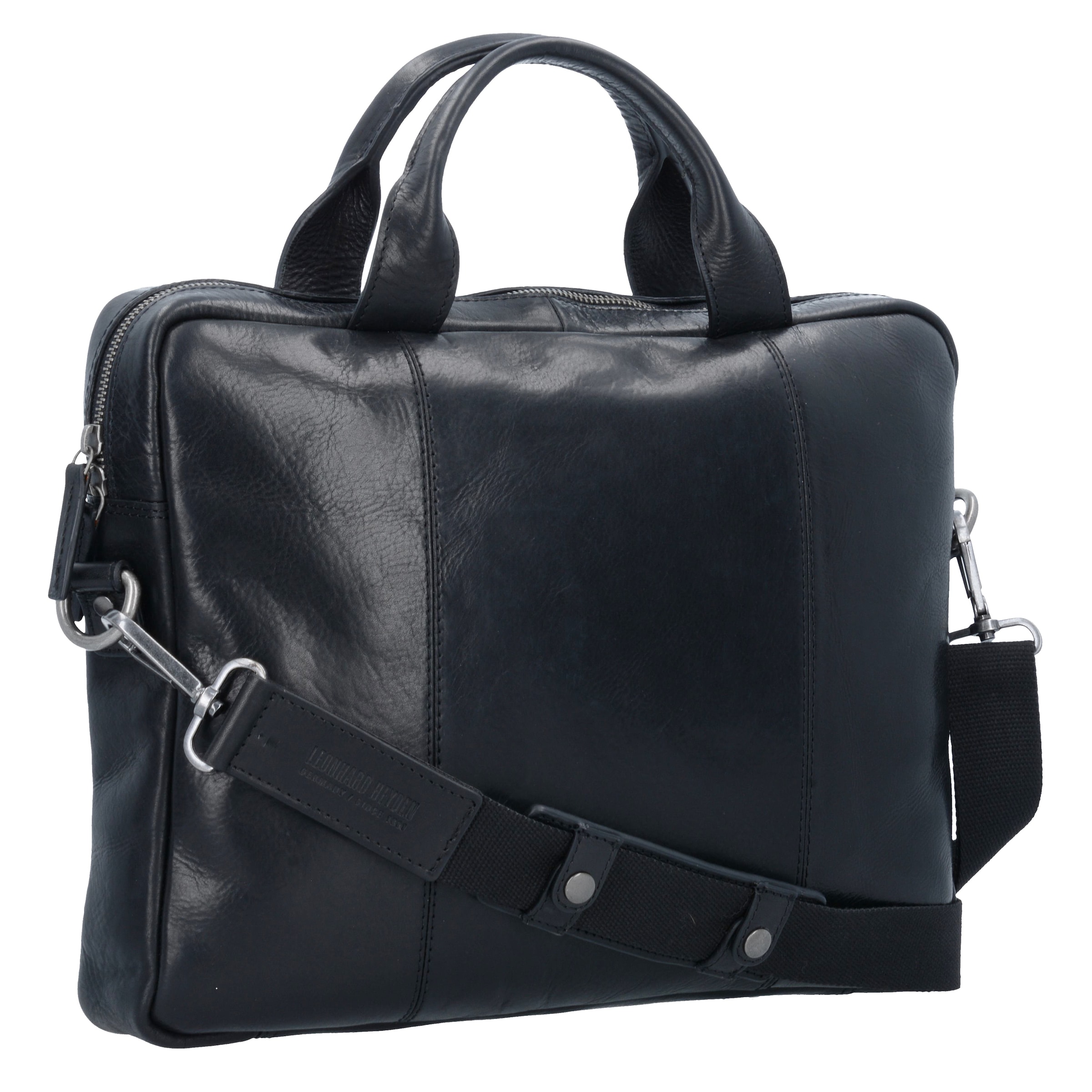 LEONHARD HEYDEN Document Bag 'Roma' in Black