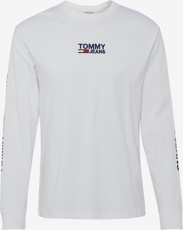 T-Shirt Tommy Jeans en blanc : devant