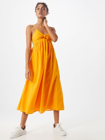TOM TAILOR DENIM Šaty – oranžová: přední strana