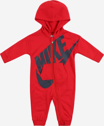 Nike Sportswear Regular Dungarees 'BABY FRENCH TERRY“ALL DAY  PLAY” COVERALL' in Red: front