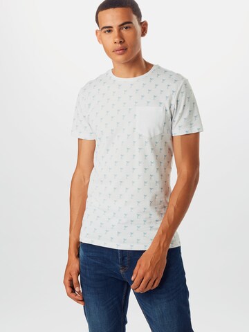 BLEND Regular fit Shirt 'Tee' in Wit: voorkant