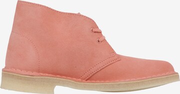 CLARKS Lace-Up Ankle Boots in Orange