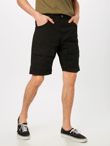 Regular Pantalon cargo 'Performance' Urban Classics en noir : devant