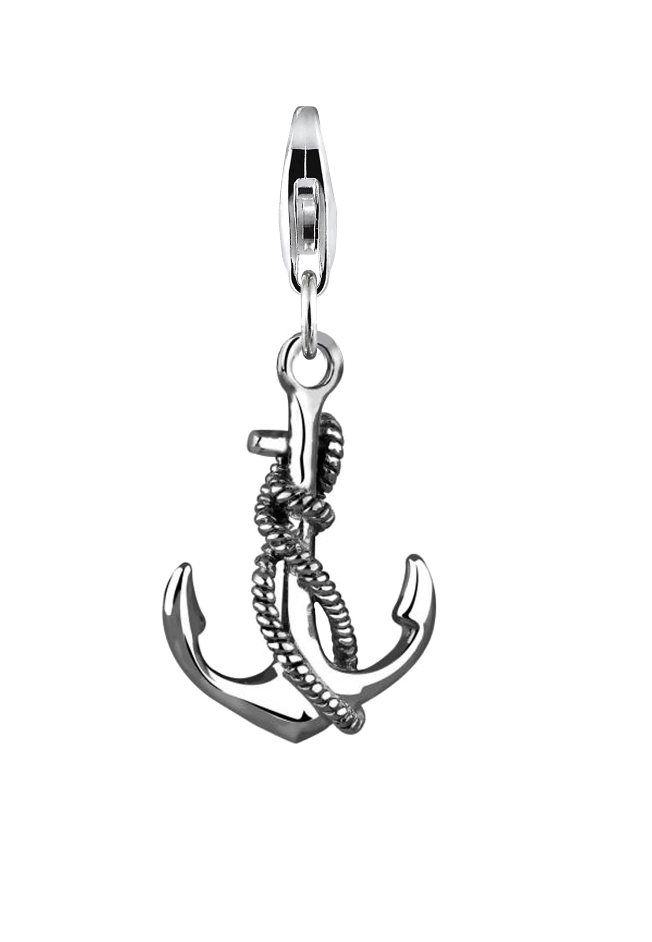 Nenalina Charm 'Anker' in Silber: Vorderseite