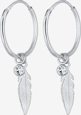 ELLI Earrings 'Feder' in Silver