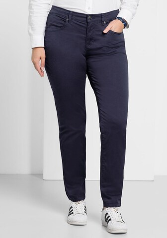 SHEEGO Slimfit Hose in Blau: predná strana