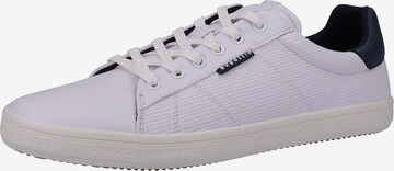 Baskets basses bugatti en blanc : devant