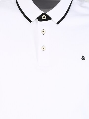 Jack & Jones Plus Μπλουζάκι 'JJEPaulos' σε λευκό