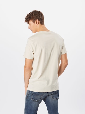 ALPHA INDUSTRIES T-Shirt in Beige: zadná strana