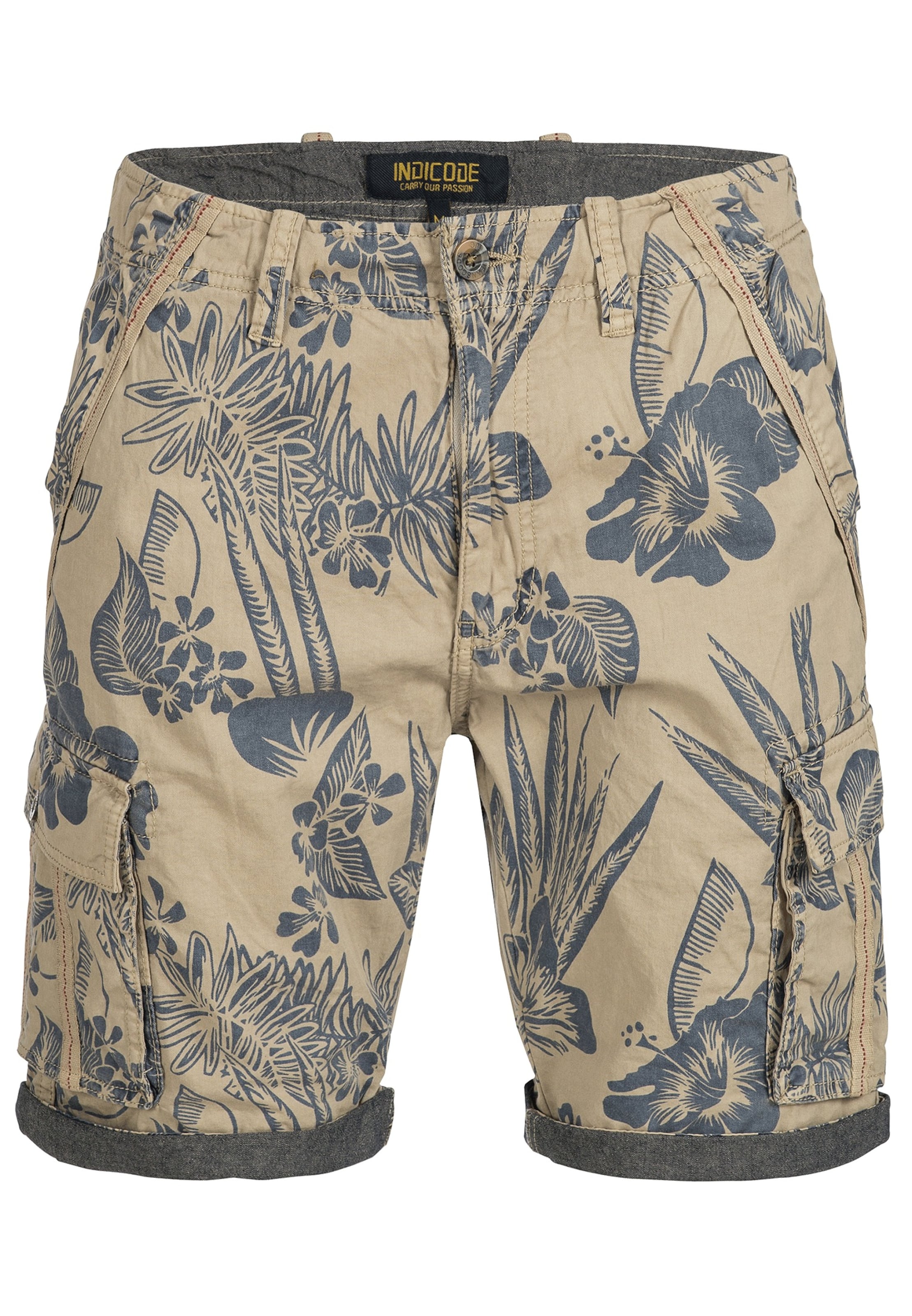 INDICODE JEANS Cargo Pants 'Albert' in Beige: front