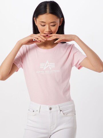 ALPHA INDUSTRIES Shirt in Roze: voorkant